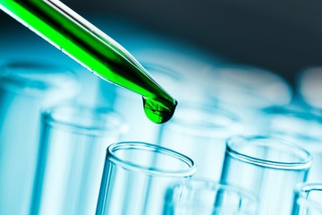 Lab. Dosage drop tube in the laboratory