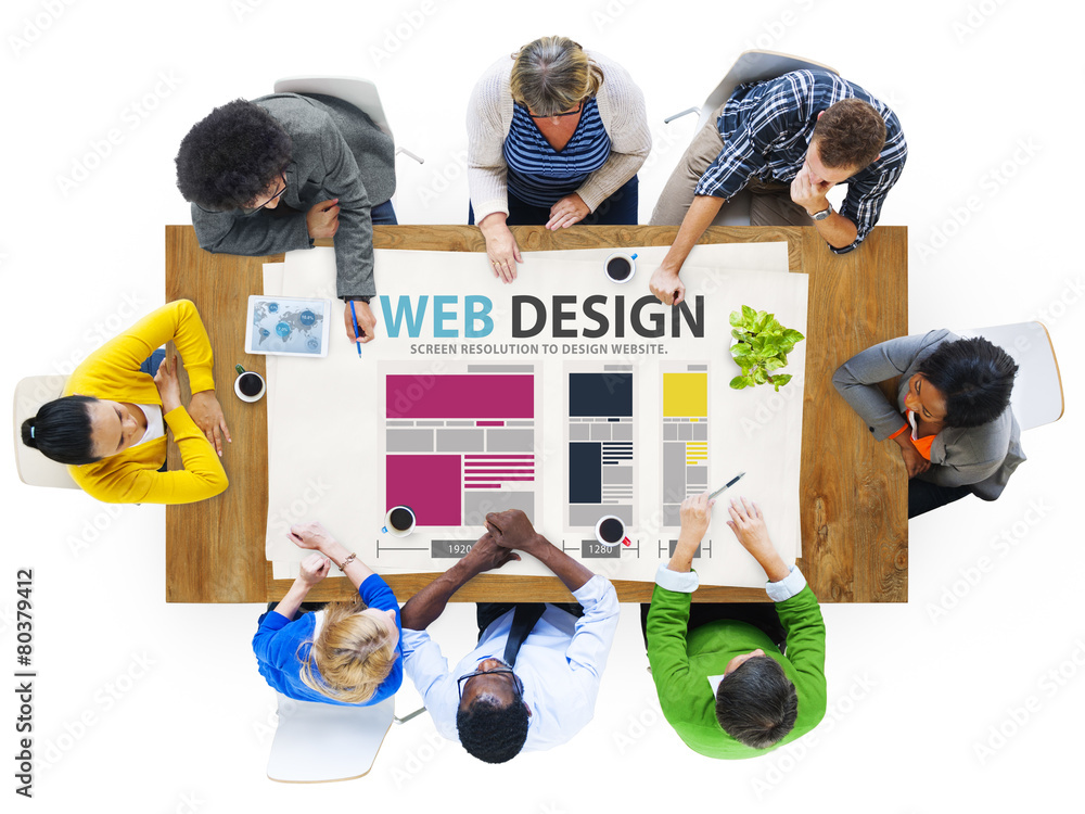 Poster web design network website ideas media information concept