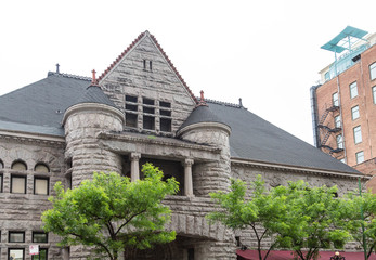 Old Stone Building iwth Round Turrets