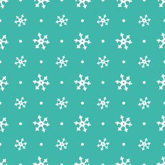 flying snowflakes pattern