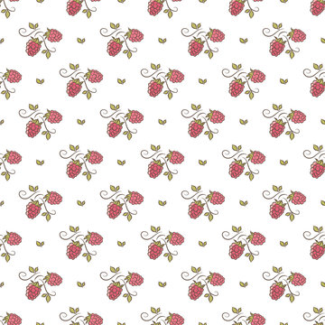 branches of raspberry pattern