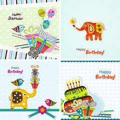 Template greeting card, vector