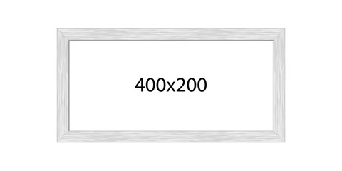 Picture frame, metal brushed, panorama, 2:1