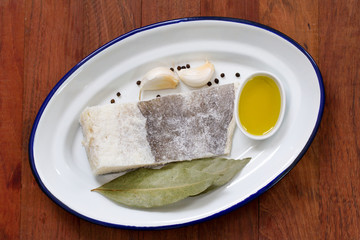 salted codfish with oil