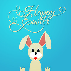 Happy Easter Typographical Background