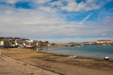 Fototapeta na wymiar The Beach at St Mary's in the Scilly Isles