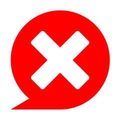 Icono simbolo error en comentario