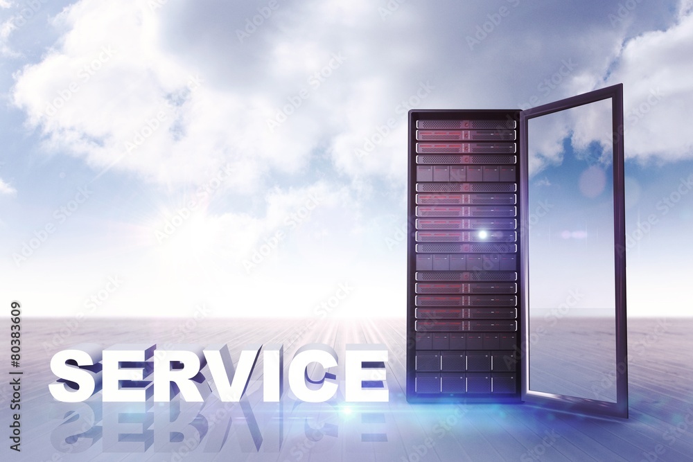 Poster Composite image of service