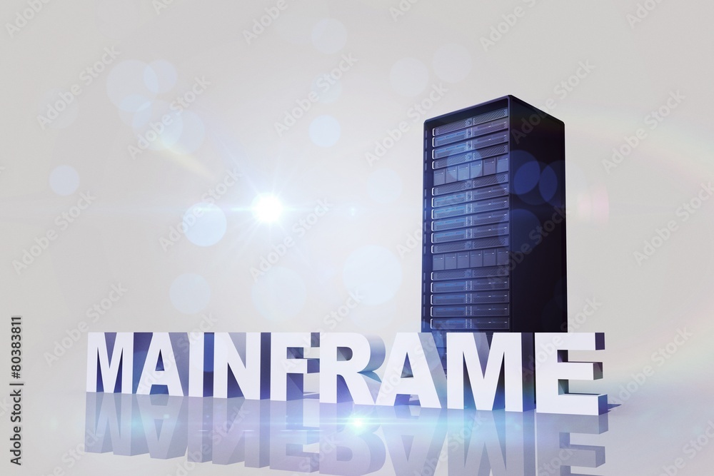 Poster Composite image of mainframe