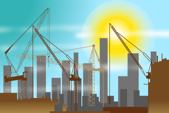 Construction site background