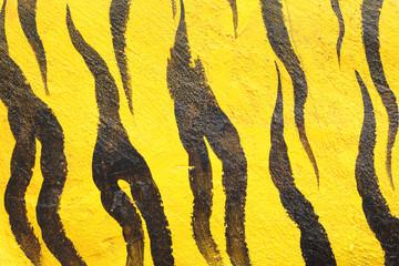 Tiger cement wall abstract background