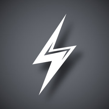 Vector lightning icon