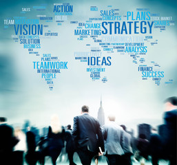 Strategy Action Vision Ideas Analysis Finance Success Concept