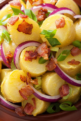 potato salad with bacon onion mustard
