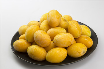 Closeup sweet Marian plum thai fruit