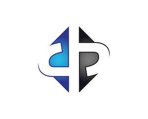 dp letter logo template 9
