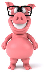 Naklejka premium Fun pig