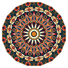Round ethnic pattern