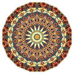 Round ethnic pattern