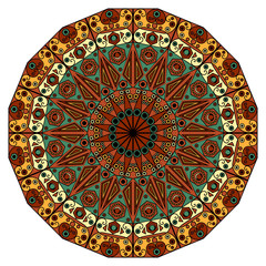 Round ethnic pattern
