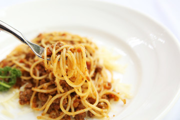 spaghetti beef bolognese