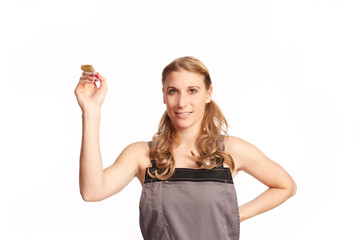 Junge Frau beim malen