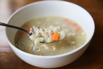Macaroni soup