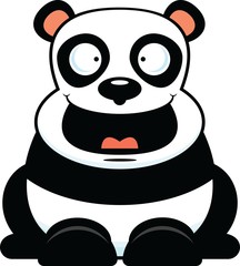 Cartoon Panda Happy