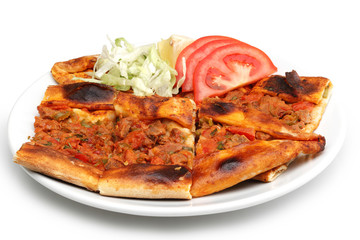 Kuşbaşılı pide - Turkish Pizza