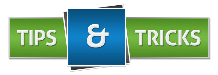 Tips And Tricks Green Blue Horizontal