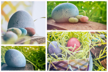Easter Egg Collage
