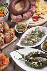 Tapas or antipasto food