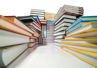 Pile of colorful books