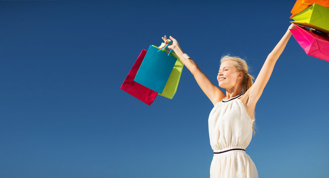 Woman With Shopping Bags