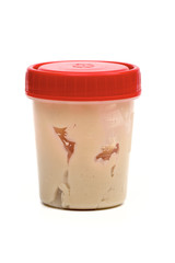 container for analysis on the white background