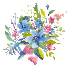 Watercolor flowers