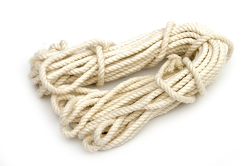 rope on the white background