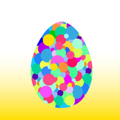 abstract happy easter colorfull eggs