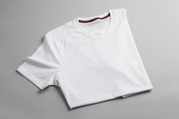 White tshirt template ready for your graphic design.