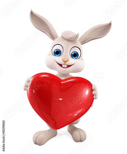 "Easter bunny with Heart" Stockfotos und lizenzfreie Bilder auf Fotolia