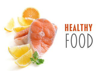 Fresh fish isolated on white