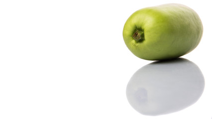 Calabash vegetable over white background