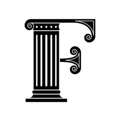 Font made ​​in the classic old style.