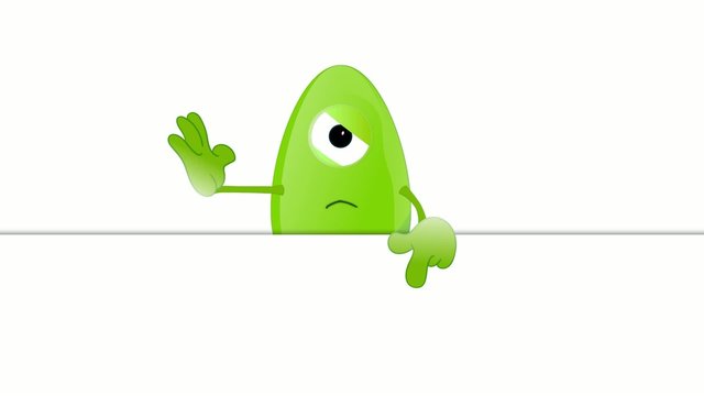 Monster Fred advertising space placeholder funny
