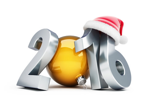 happy new year 2016 santa hat