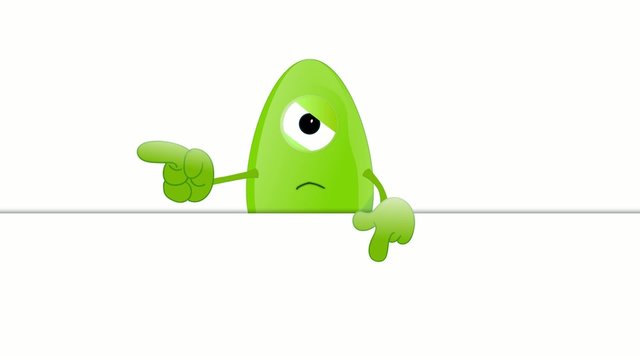 Monster Fred advertising space placeholder funny