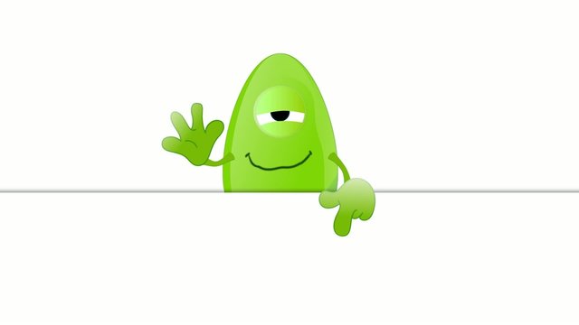 Monster Fred advertising space placeholder funny