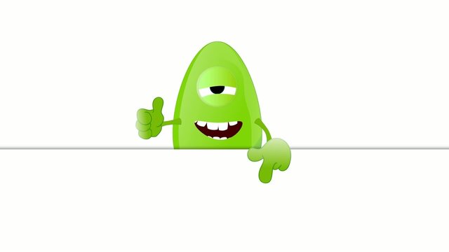 Monster Fred advertising space placeholder funny