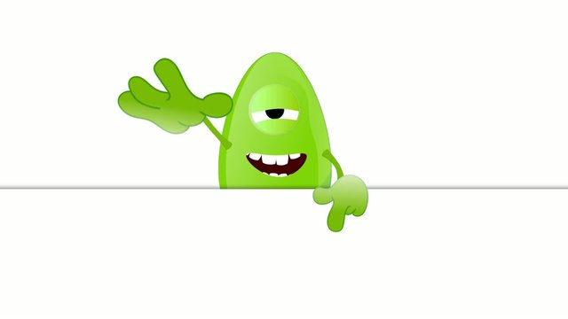 Monster Fred Placeholder funny advertising space