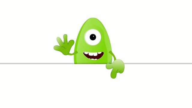 Monster Fred Placeholder funny advertising space